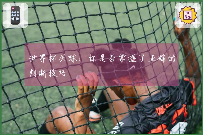 世界杯买球，你是否掌握了正确的判断技巧